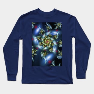 Spider spiral fractal Long Sleeve T-Shirt